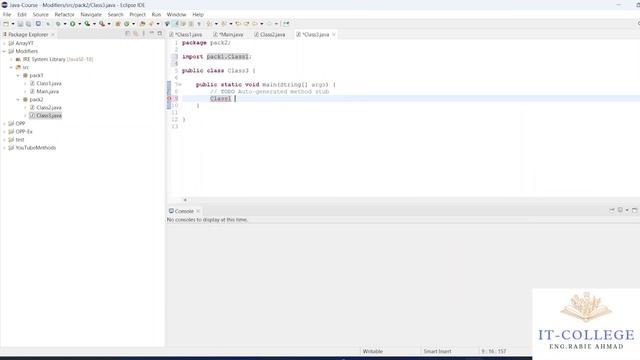 #37 OOP Modifiers(default,public,private) - Java Arabic смотреть онлайн