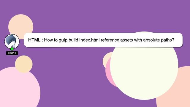 HTML : How to gulp build index.html reference assets with absolute paths? смотреть онлайн
