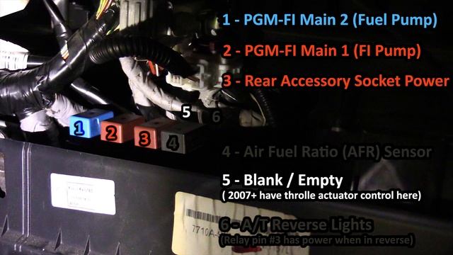 05-06 Honda CR-V A/T Glove Box Relays смотреть онлайн