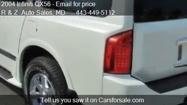 2004 Infiniti QX56 Base 4WD 4dr SUV for sale in BALTIMORE, M смотреть онлайн