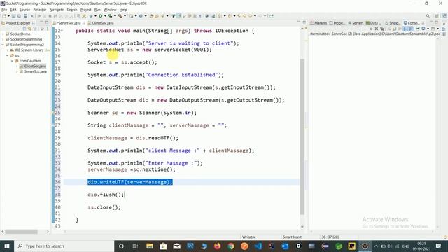 Socket Programming Two way Chat System in java смотреть онлайн