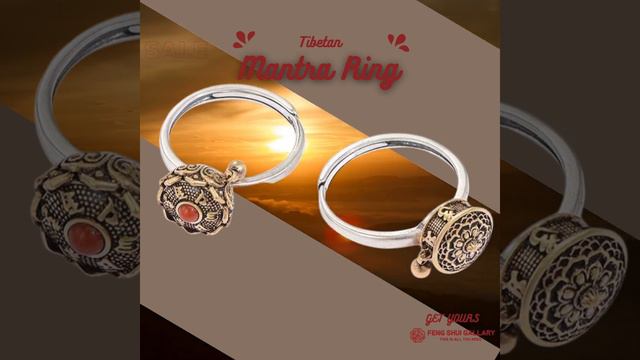 Mighty Protector Red Jade Tibetan Prayer Wheel 925 Silver Ring смотреть онлайн