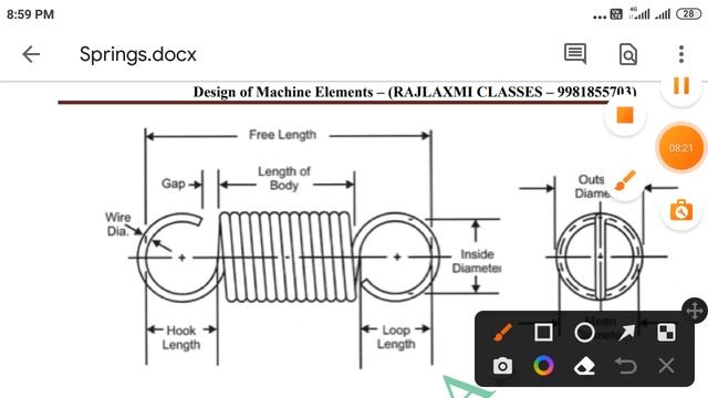 Springs || Classifications || Imp. Formulas || Helical, Cone or volute spring, Disc & Leaf Spring смотреть онлайн