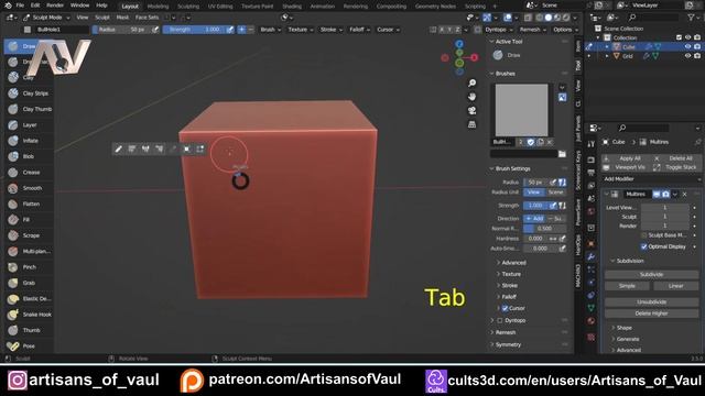 Making VDM Bullet Hole Brushes in Blender смотреть онлайн