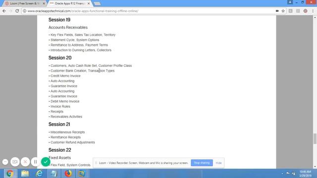 Transaction Types - Oracle Apps R12 Financials Online Training Course Videos Published on Udemy смотреть онлайн