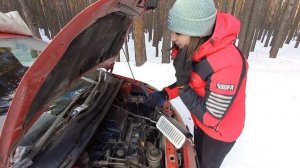 Замена наконечников катушки зажигания на Toyota Vitz 1szfe