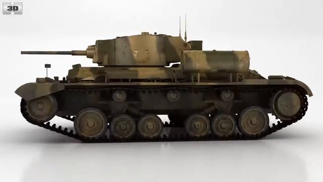 Valentine Mk III by 3D model store Humster3D.com смотреть онлайн