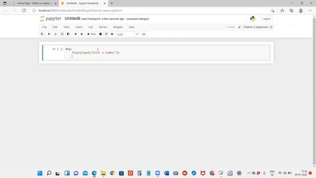 try and except function of python 3 смотреть онлайн