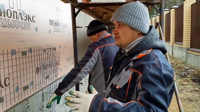 Гараж Дом 4 серия подготовка фасада под камень | Декоративный камень смотреть онлайн