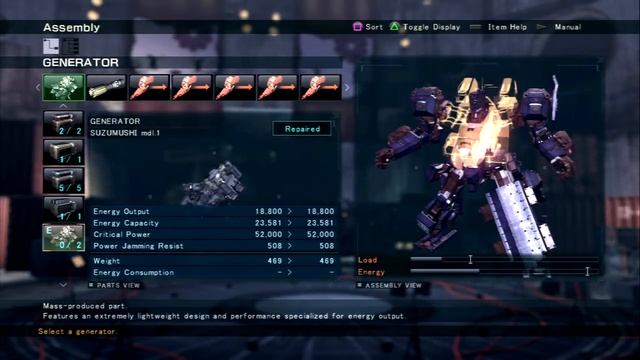 Armored Core: Verdict Day - High Output Generator Infinite Boost Build смотреть онлайн