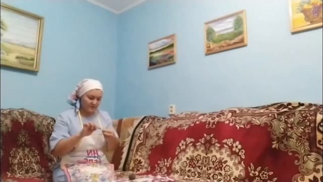 Мастер по вязанию башкирской шали - Хисматова Ильсина Галлануровна с. Бижбуляк смотреть онлайн