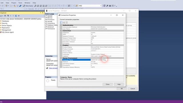 Get Connection properties From Sql Server Management Studio смотреть онлайн