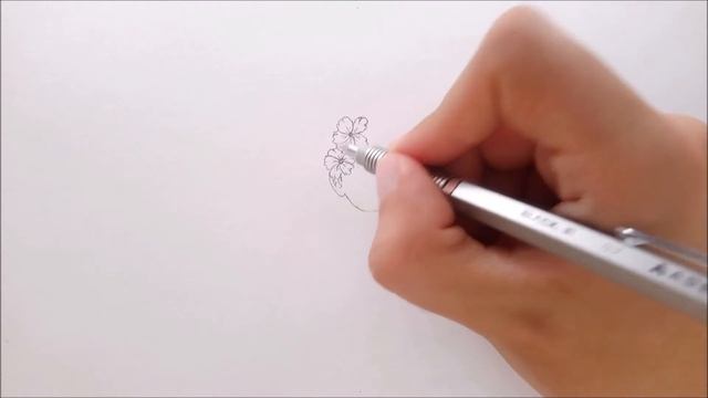 Girl and Flowers • Aesthetic Drawing Tutorial смотреть онлайн