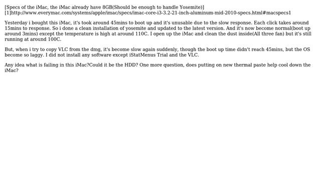 Apple: iMac mid 2010 running slow смотреть онлайн