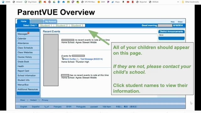 ASMS ParentVUE Overview смотреть онлайн