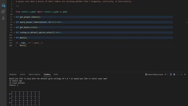 CS50P Final Project: Two Player Connect 4 in Python смотреть онлайн