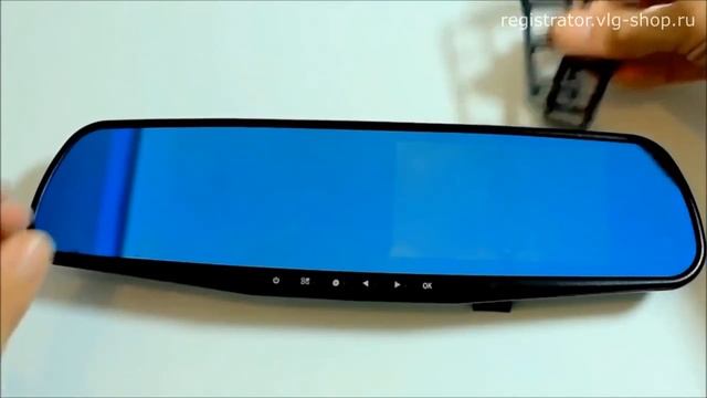 Зеркало-видеорегистратор Vehicle Blackbox DVR с камерой заднего вида.