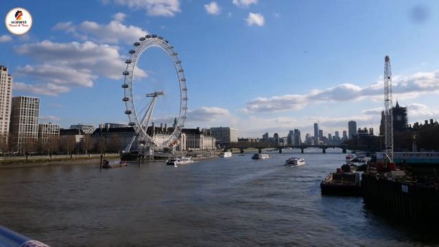 London Eye And Thames River In London City