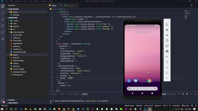 Using Animations with React Native смотреть онлайн