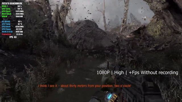 Metro Last Ligh Redux | VEGA 7 OC RYZEN 5 4650G\4600G 16Gb Ram