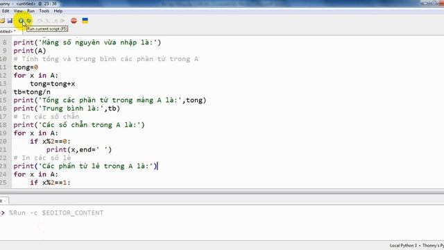 Giải một số bài tập dữ liệu kiểu danh sách (mảng) bằng NNLT Python смотреть онлайн