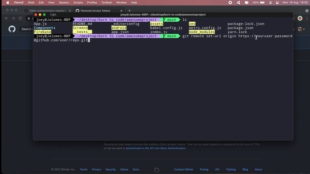 GitHub, push to repo using authentication token смотреть онлайн