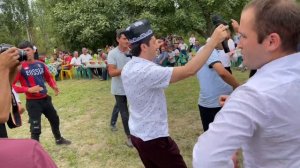 Бобочони Амонуллох дар туй Оби Борик