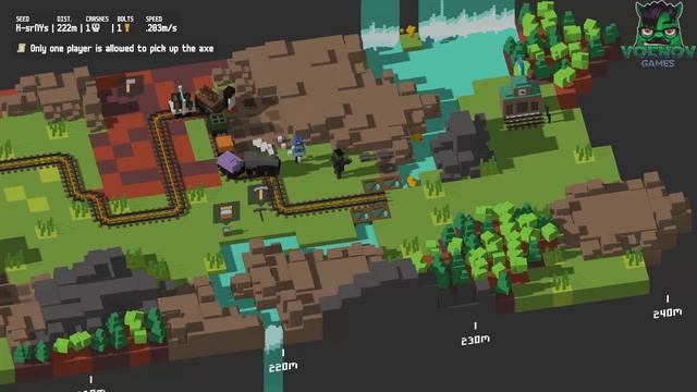 Продолжаем Играть в Unrailed вместе с Вольновым #3 смотреть онлайн