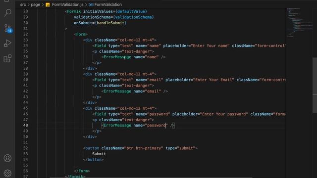 Form Validation with Formik and Yup - Advanced in React JS in Hindi смотреть онлайн