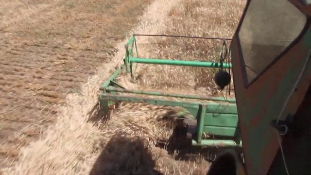 Уборка пшеницы на свал старенькой Нивой СК 5 смотреть онлайн