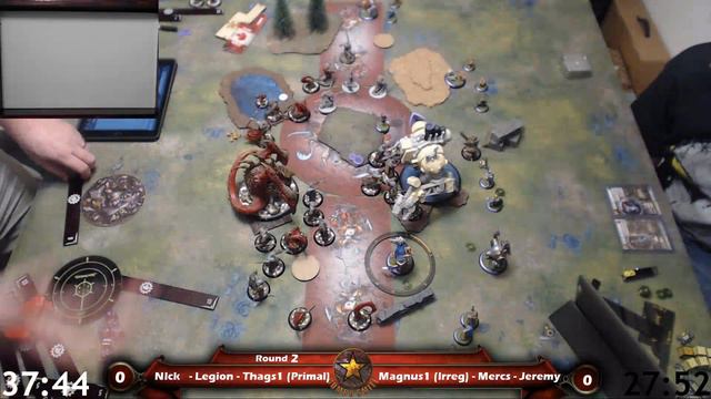 Warmachine Hordes - Legion (Thags1) Vs. Mercs (Magnus1) смотреть онлайн