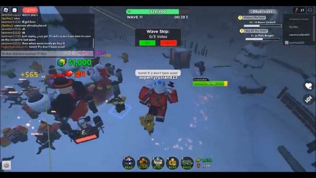 Roblox Tower Defense Simulator Cold Ambush Christmas Event 2022 смотреть онлайн