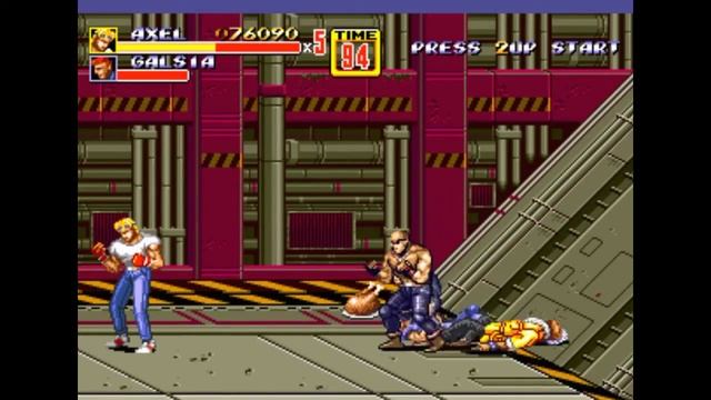 Sega Mega Drive 2 (Smd) 16-bit Streets of Rage 2  (Bare Knuckle 2) Stage 7