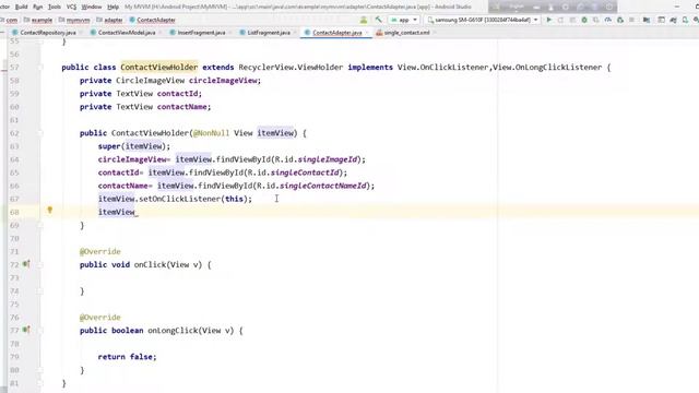#17. MVVM Architecture with FireStore in Bangla: RecyclerView OnClickListener & OnLongClickListener смотреть онлайн