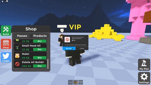 I Deleted a Player's Build! (Roblox Blocks) смотреть онлайн