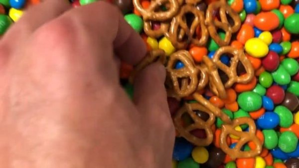 Will it Flush? - M&M's and Pretzels