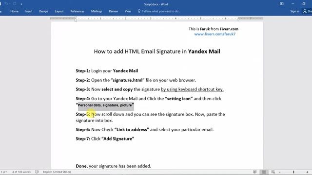 How to add HTML Email Signature in Yandex Mail смотреть онлайн