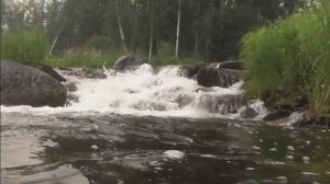 52 серия Рыбалка на реке Лендаха Водопад ручей Каменный Тайга Сплав и ручей Напротив Каменного Скрыт