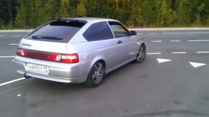 Ваз 2112 купе полный выхлоп от Stinger sport с выпускным коллектором Subaru Sound