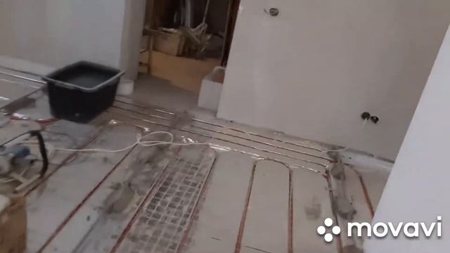Фиброволокно для стяжки.Стяжка на тёплый водяной пол. смотреть онлайн