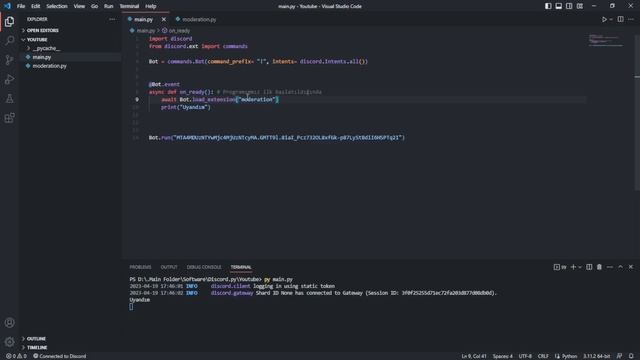 Cogs | Python ile Discord Botu Yapımı (discord.py) | Bölüm 4 смотреть онлайн