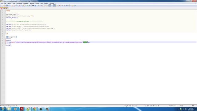 PHP Instagram Downloader Tutorial - 3 - Creating the Login Prompt смотреть онлайн