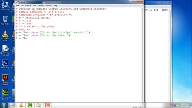 EP#6 Python Program To Calculate Simple And Compound Interest | Python Tutorial For Beginners смотреть онлайн