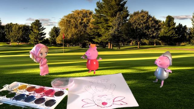 Свинка рисует картину - мультфильм. серия 50 смотреть онлайн