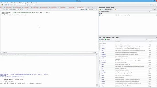 Kruskal–Wallis test in R Критерий Краскела — Уоллиса в R смотреть онлайн