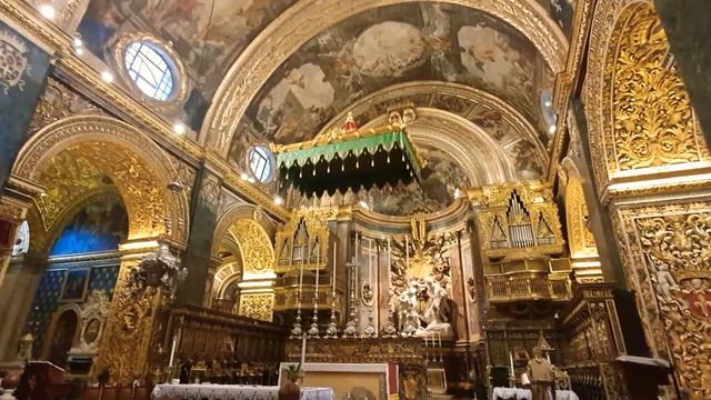 Собор Святого Иоанна (мальт. Kon-Katidral ta’ San Ġwann) Валетта, Мальта смотреть онлайн