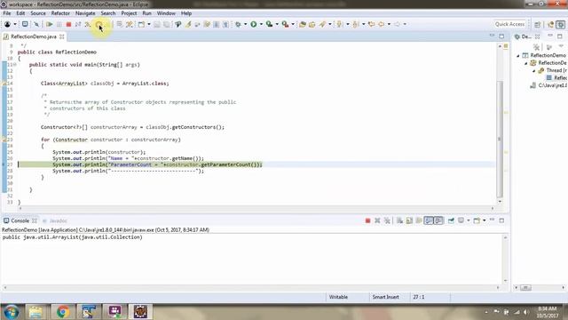 How to access the constructors of a class using Java Reflection? | Reflection in java смотреть онлайн