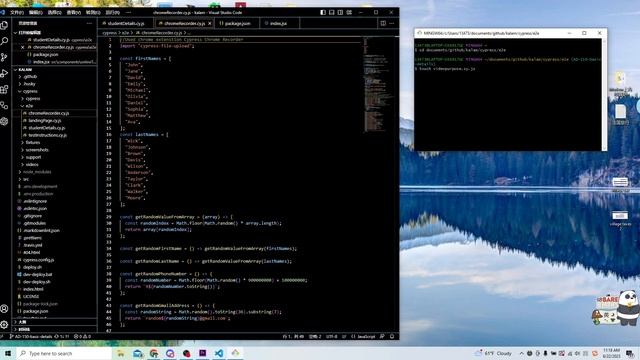 [Git bash] Create a new cypress test file for kalam/ touch, git add смотреть онлайн