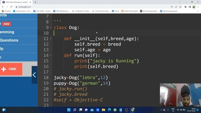 LECTURE - 4 | OOPS | SELF| INIT_METHOD|CLASS VARIABLE AND INSTANCE VARIABLE | PYTHON MEGA SERIES смотреть онлайн