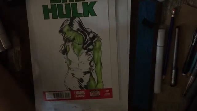 She-Hulk Sketch cover commission! смотреть онлайн